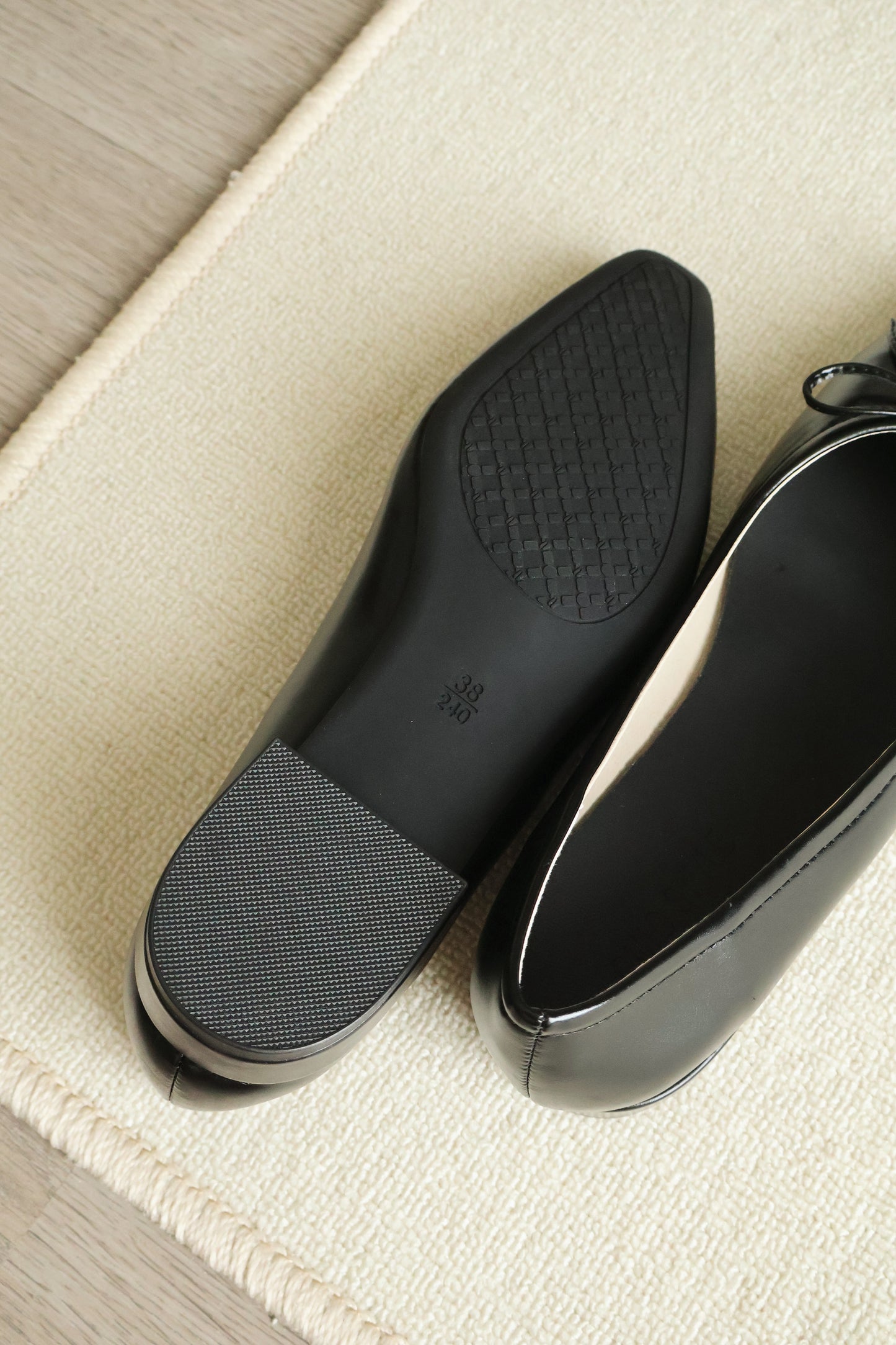 Alisha French Bow Low Flats (Black)