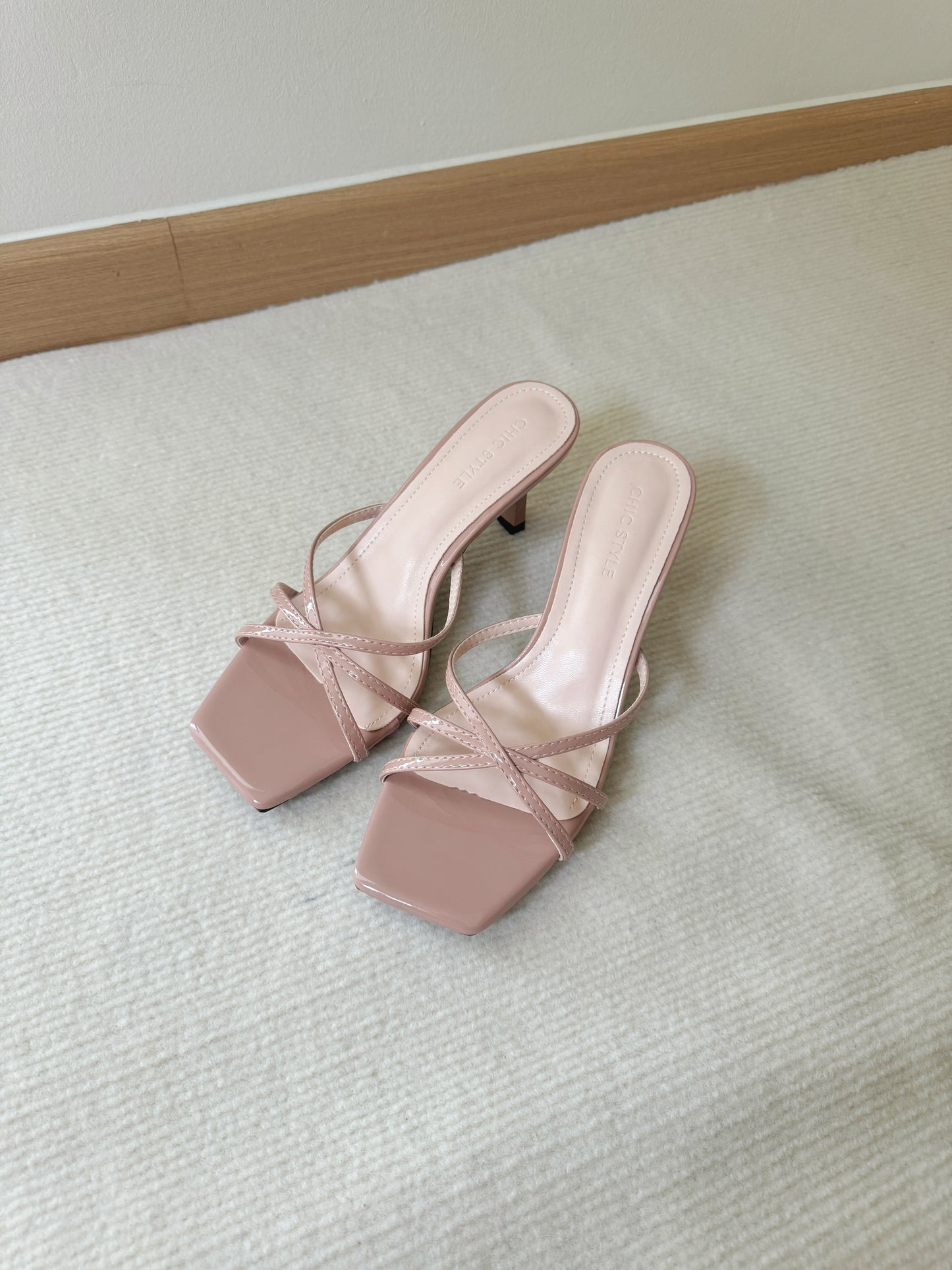 Helen Strappy High Heels (Nude)