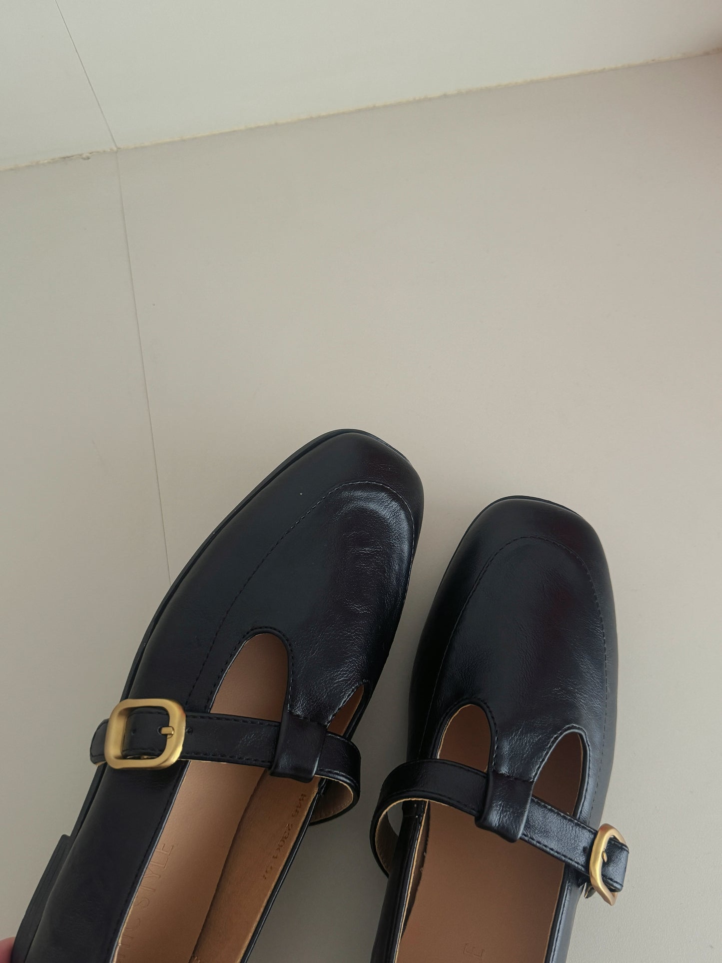 Raven Buckled Flat Loafers (Black)