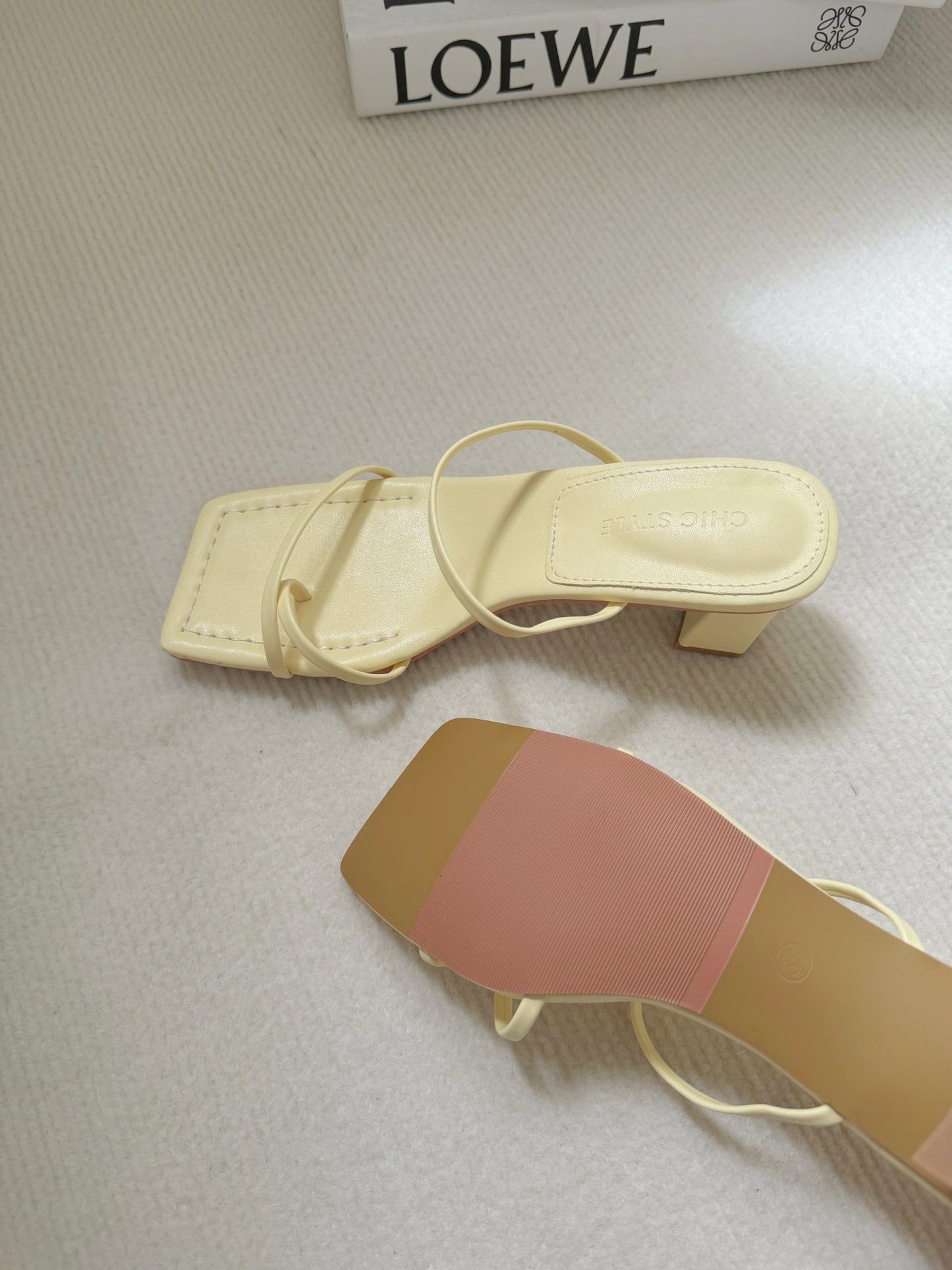 Cherelle Strappy Heeled Sandals (Yellow / 40)