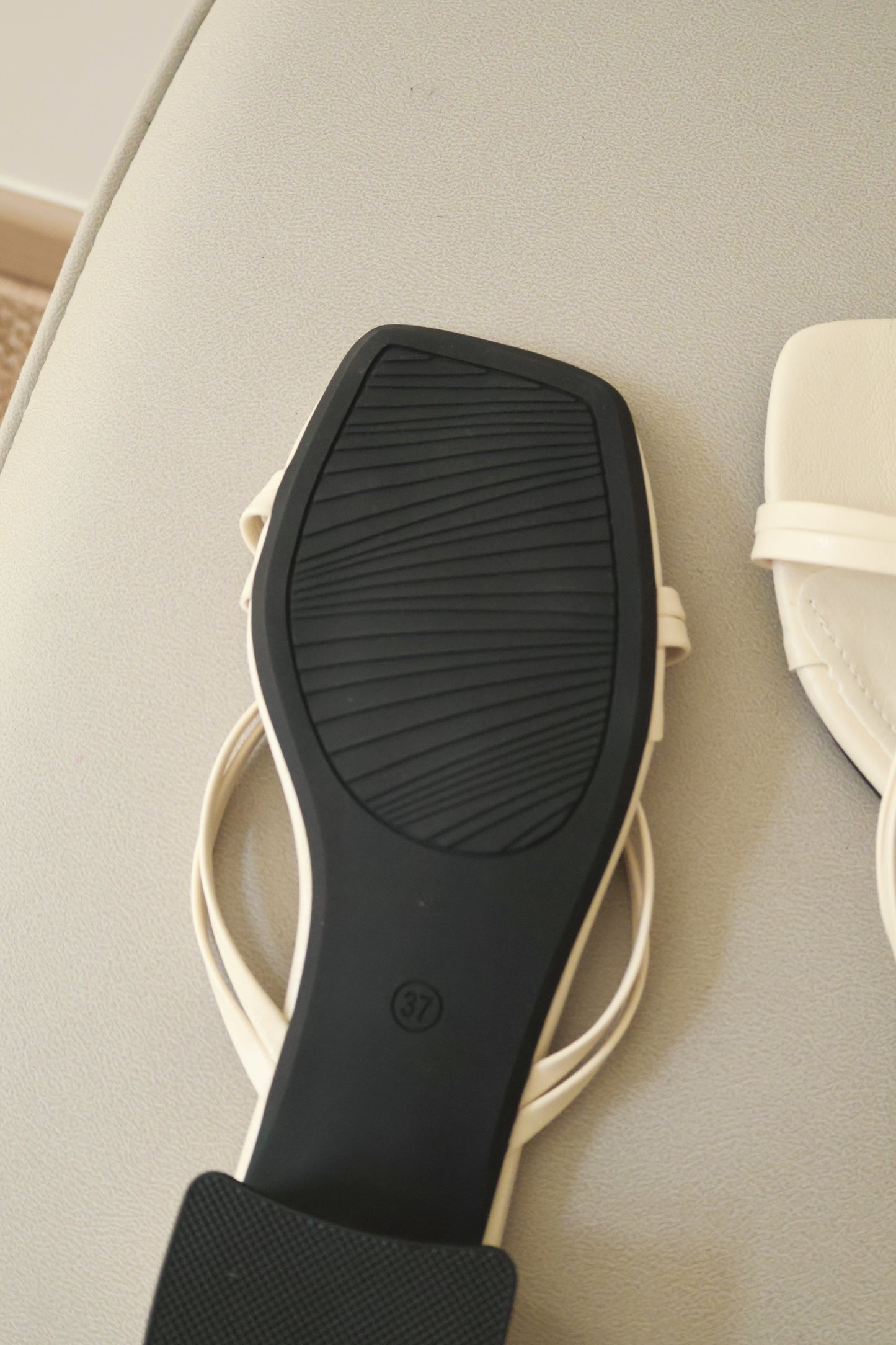 Mika Heartshape Rhinestone Heels (Cream White)