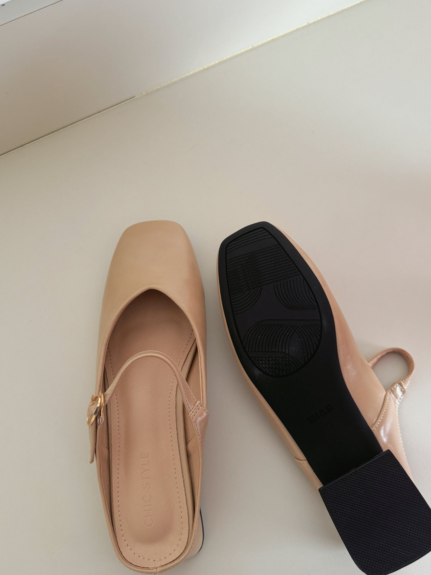 Shanell Slip On Mules (Khaki / 34 35)