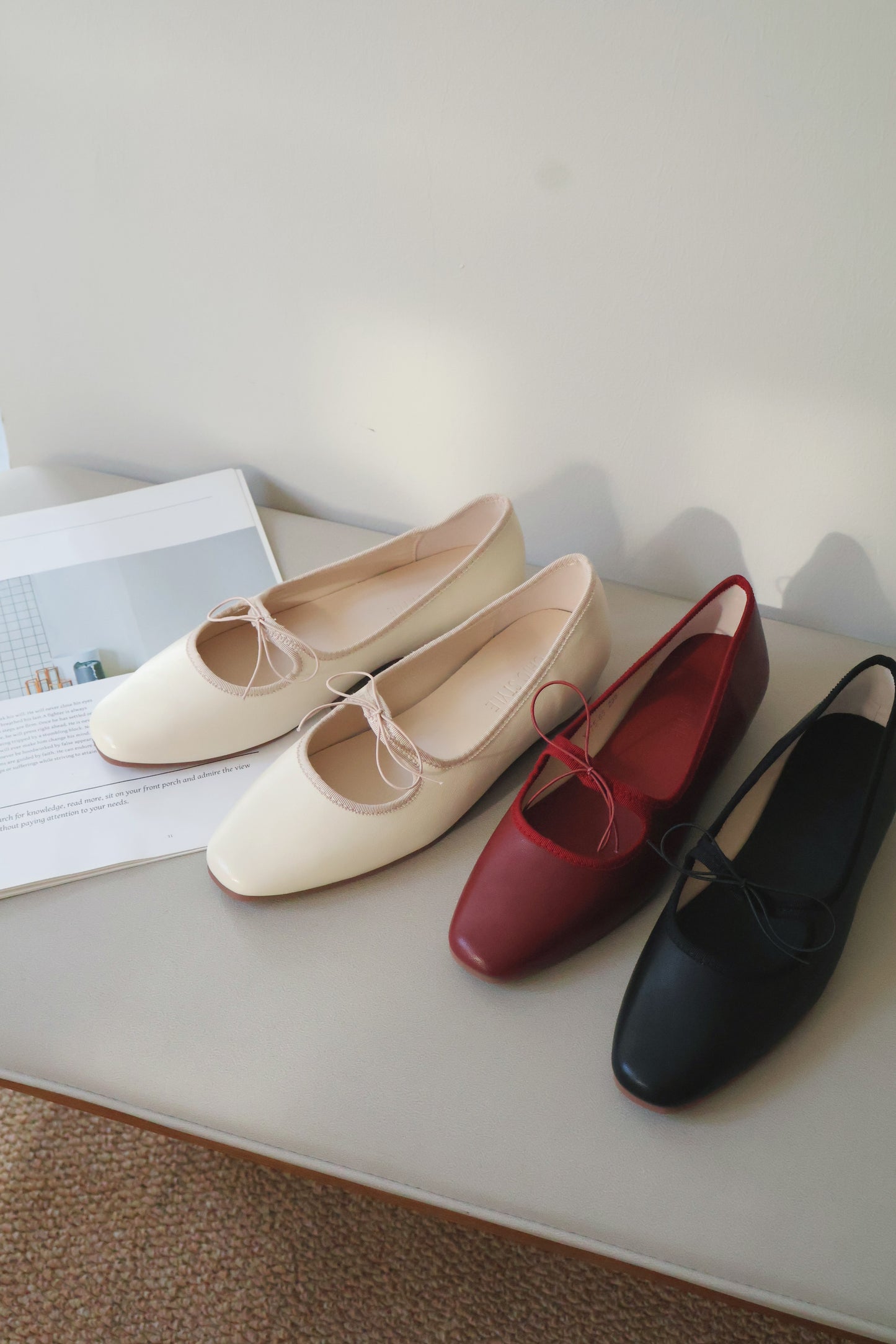 Bernice Mary Janes Flats (Black)