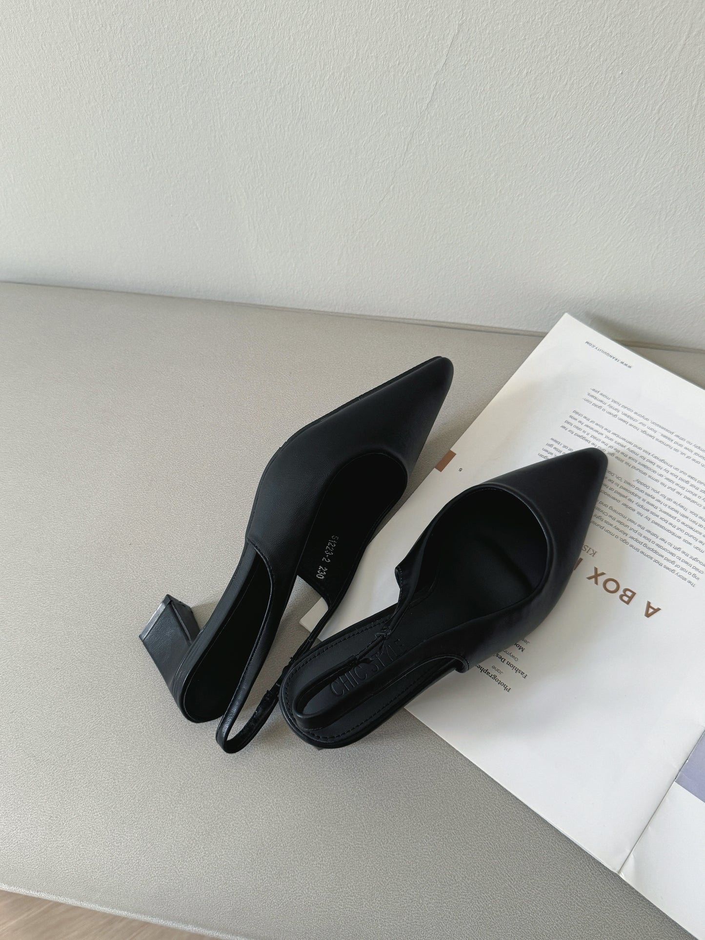 Zoella Slingback Heels (Black)
