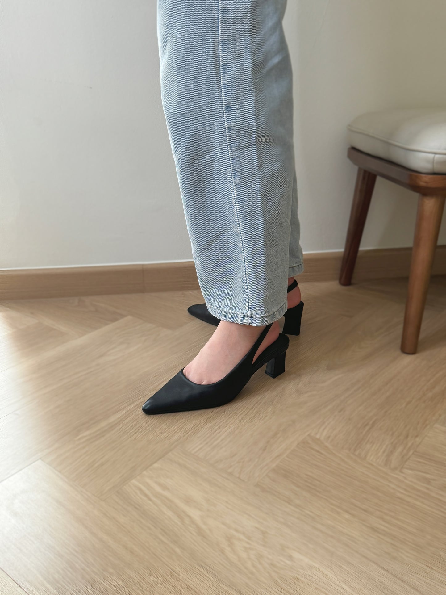 Zoella Slingback Heels (Black)