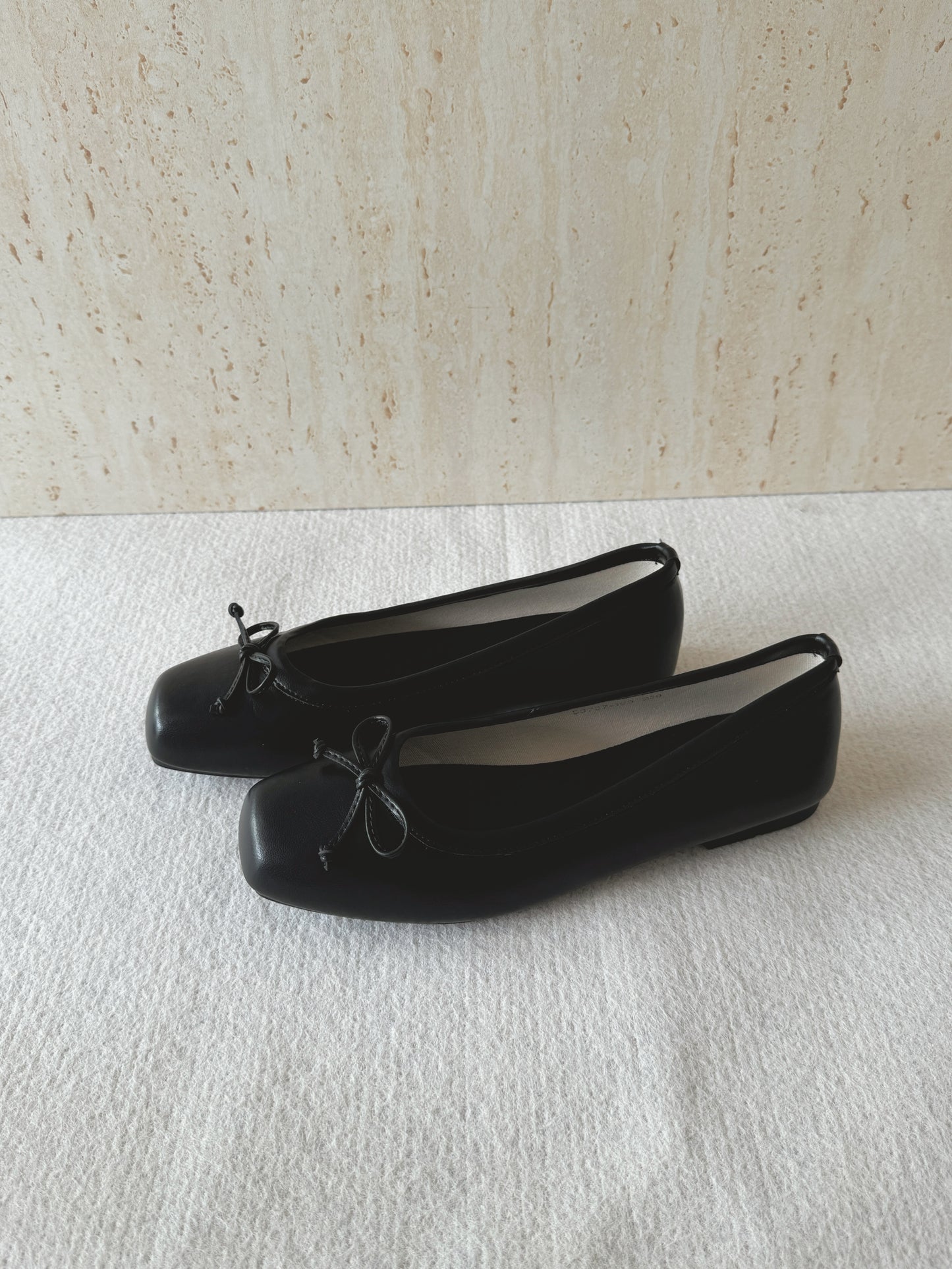 Bethel Bow Ballet Flats (Black)