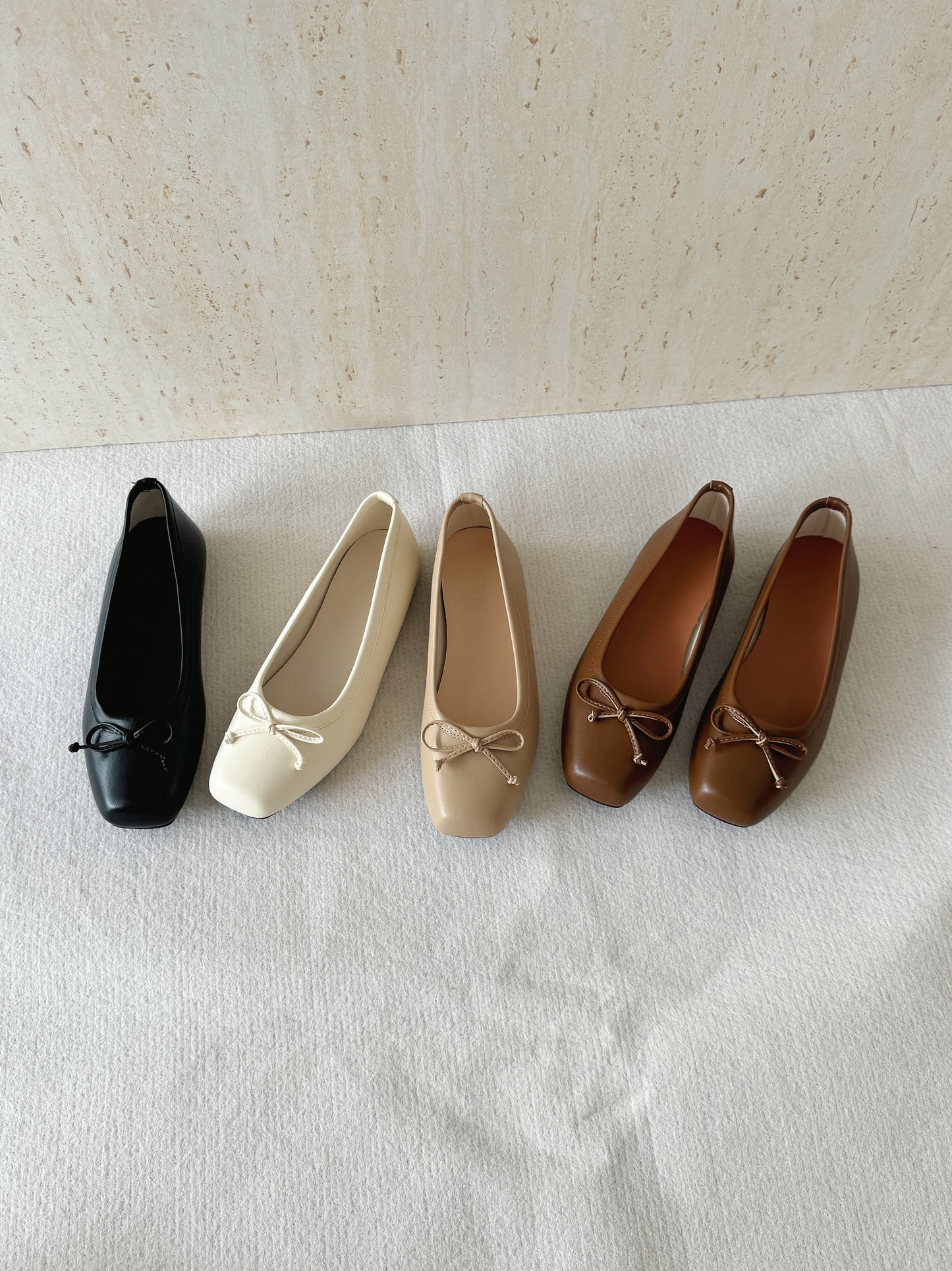 Bethel Bow Ballet Flats (Black)