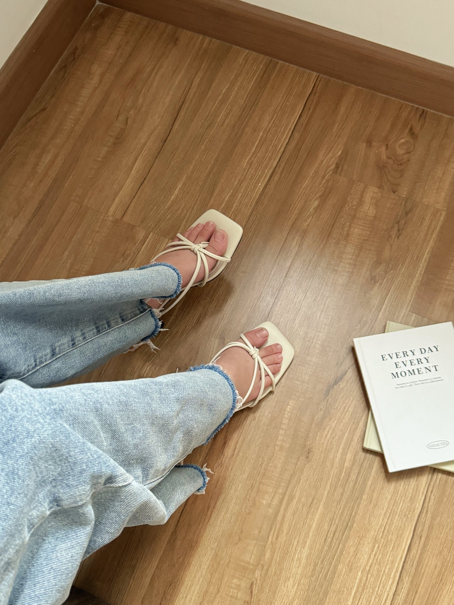 Lane Strappy Heels (Cream)
