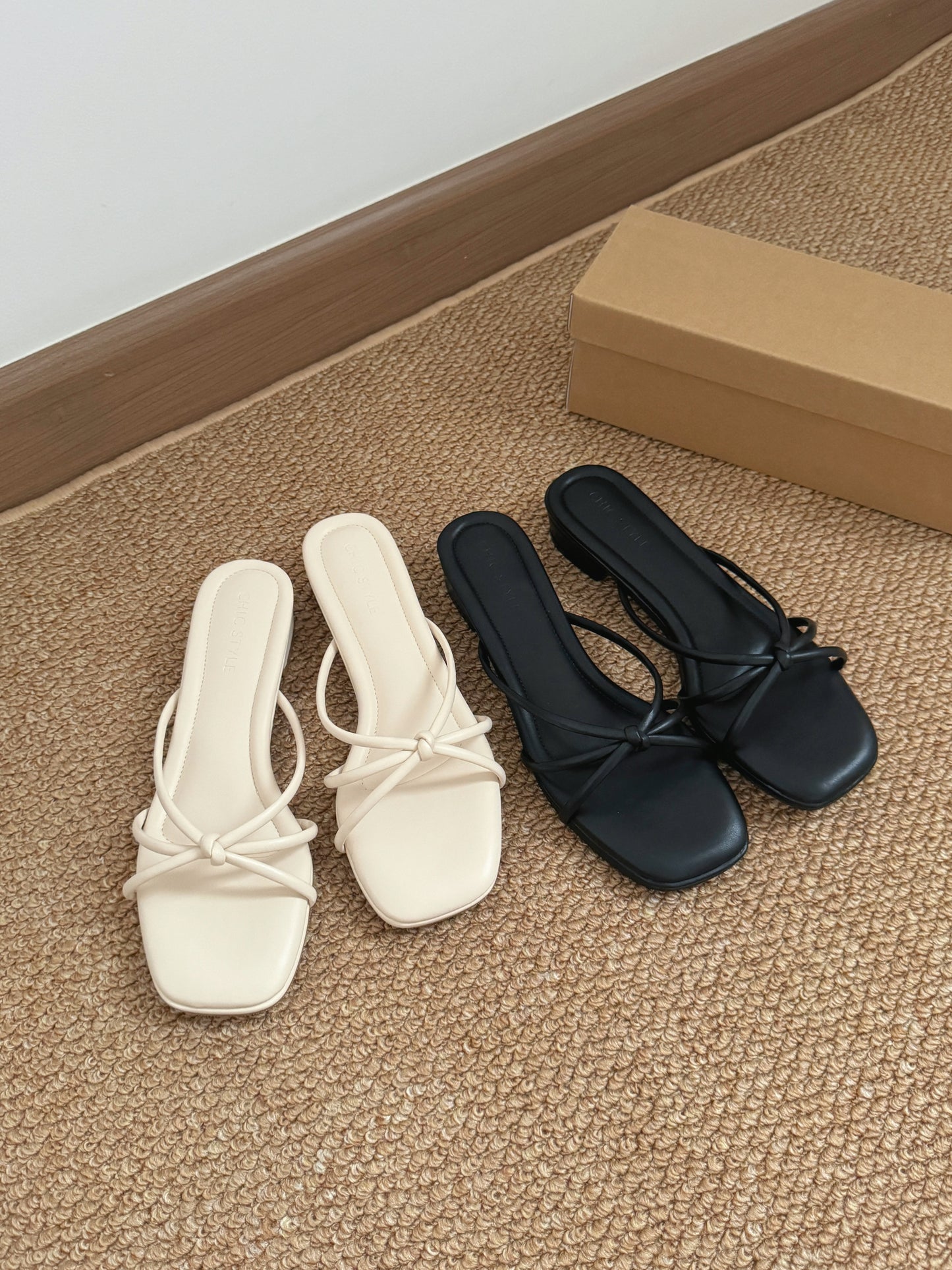 Emelia Strappy Comfy Sandals (Cream) *Slim feet only