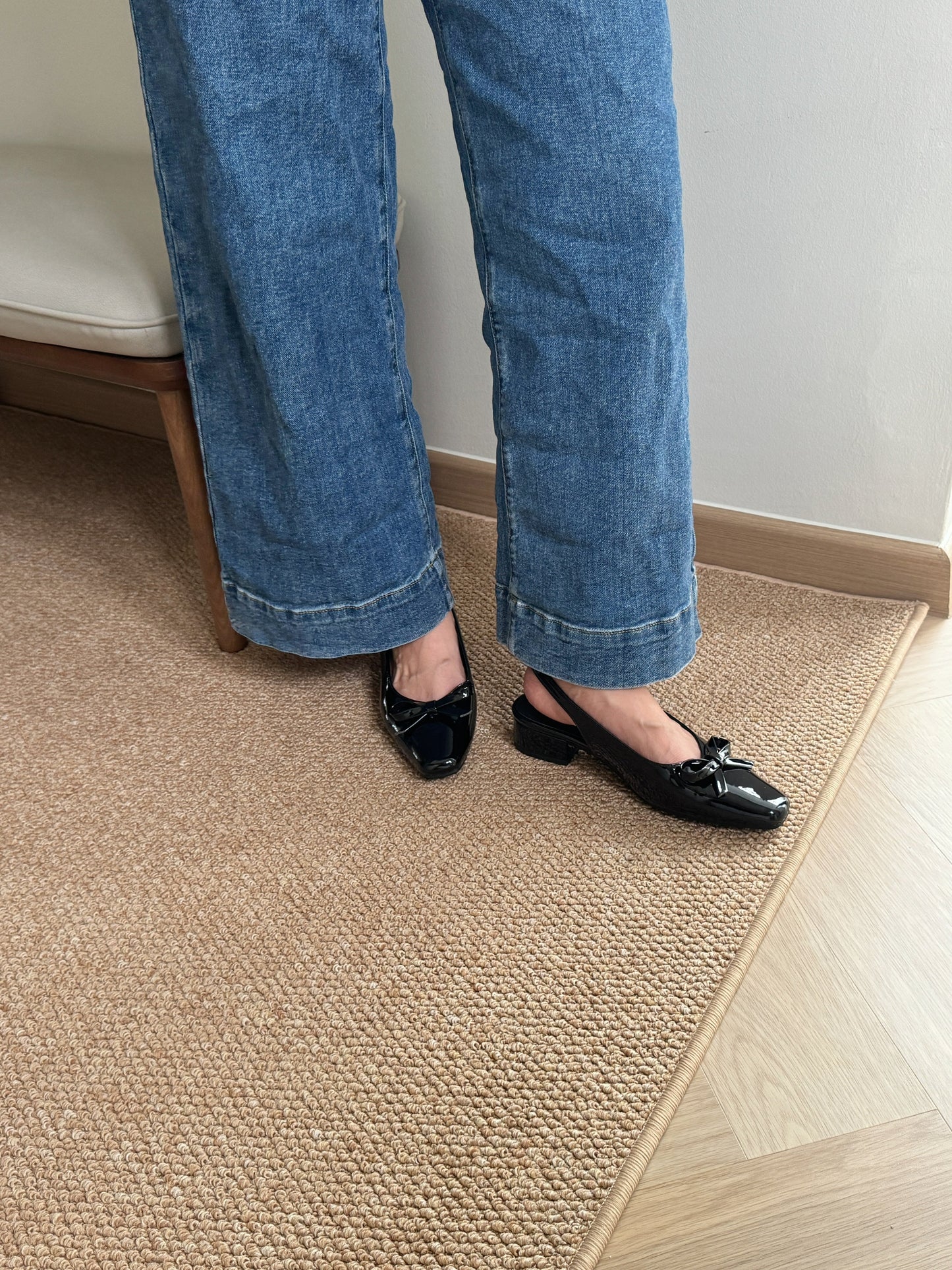 Vianna French Bow Heels (Black)