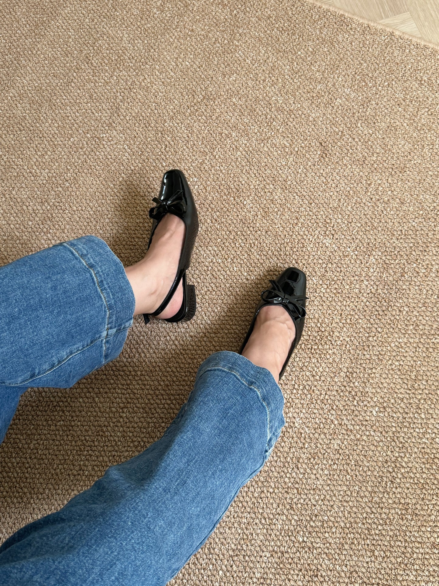 Vianna French Bow Heels (Black)