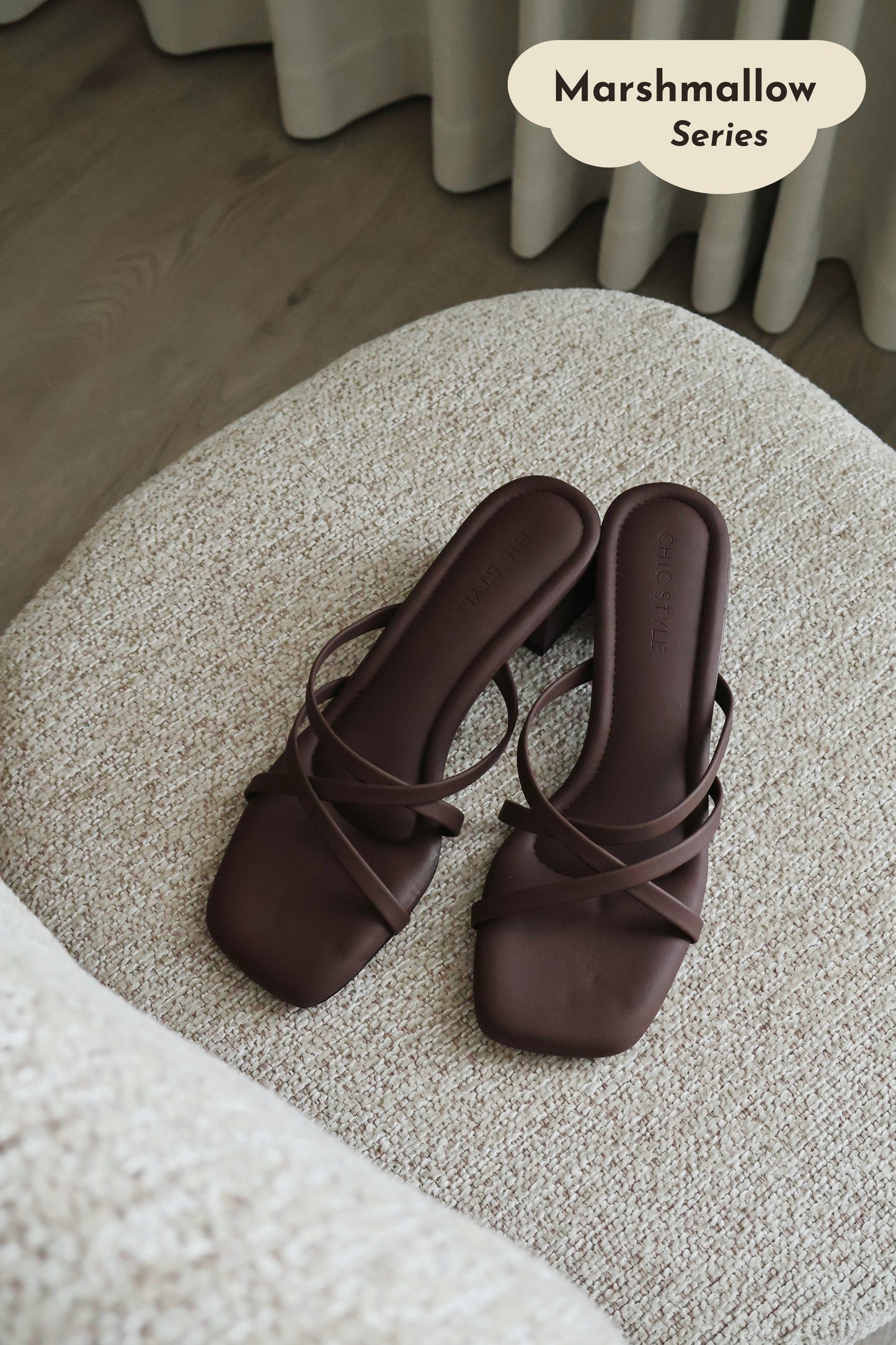 Della Strappy Block Heels (Espresso)