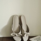 Odette Cute Bow Sandals (Greige)