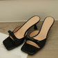 Masha Bow Slip On Heels (Black)