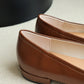 Alisha French Bow Low Flats (Brown)