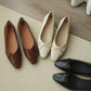 Alisha French Bow Low Flats (Cream White)