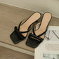 Amerie Bow Strappy Heels (Black)