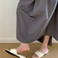 Yoana Casual Low Heels (Cream White)
