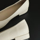 Alisha French Bow Low Flats (Cream White)