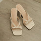 Amerie Bow Strappy Heels (Cream White)