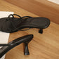 Gianna Strappy Knot Heels (Black / 35)