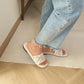 Wendy Lace Sandals (CreamWhite)