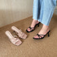 Helen Strappy High Heels (Black)