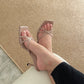 Helen Strappy High Heels (Nude)