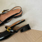 Heidi Slingback Low Heel (Black)