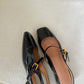 Heidi Slingback Low Heel (Black)