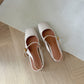 Heidi Slingback Low Heel (Cream White)