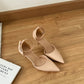 Hazel Patent Pointed High Heels (Nude)