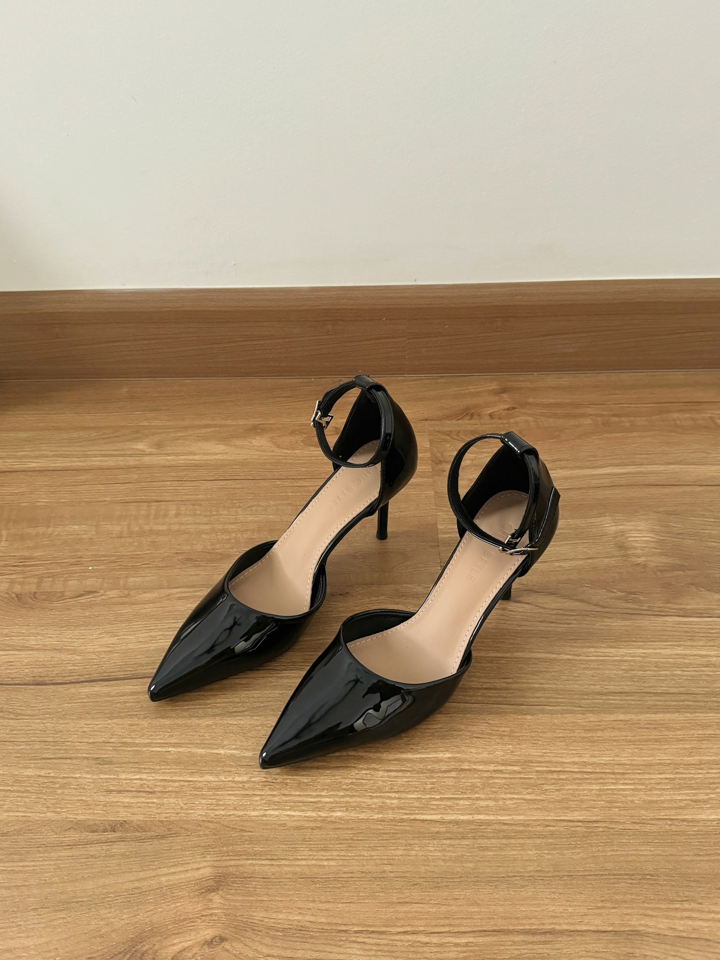 Hazel Patent Pointed High Heels (Black)