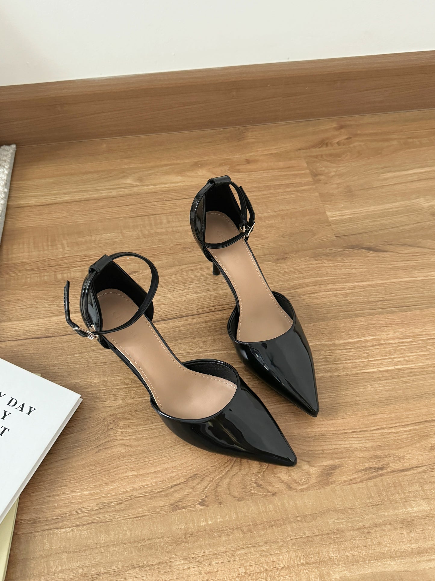 Hazel Patent Pointed High Heels (Black)