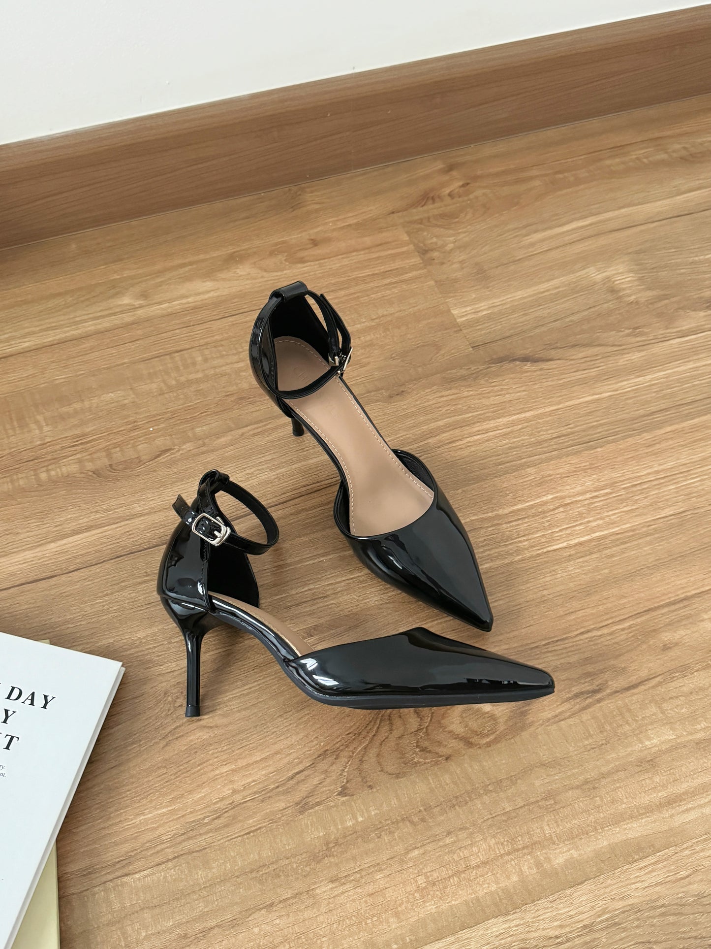 Hazel Patent Pointed High Heels (Black)