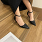 Hazel Patent Pointed High Heels (Black)