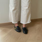 Gillian Almond-Toe Loafers (Black)
