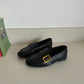 Gillian Almond-Toe Loafers (Black)