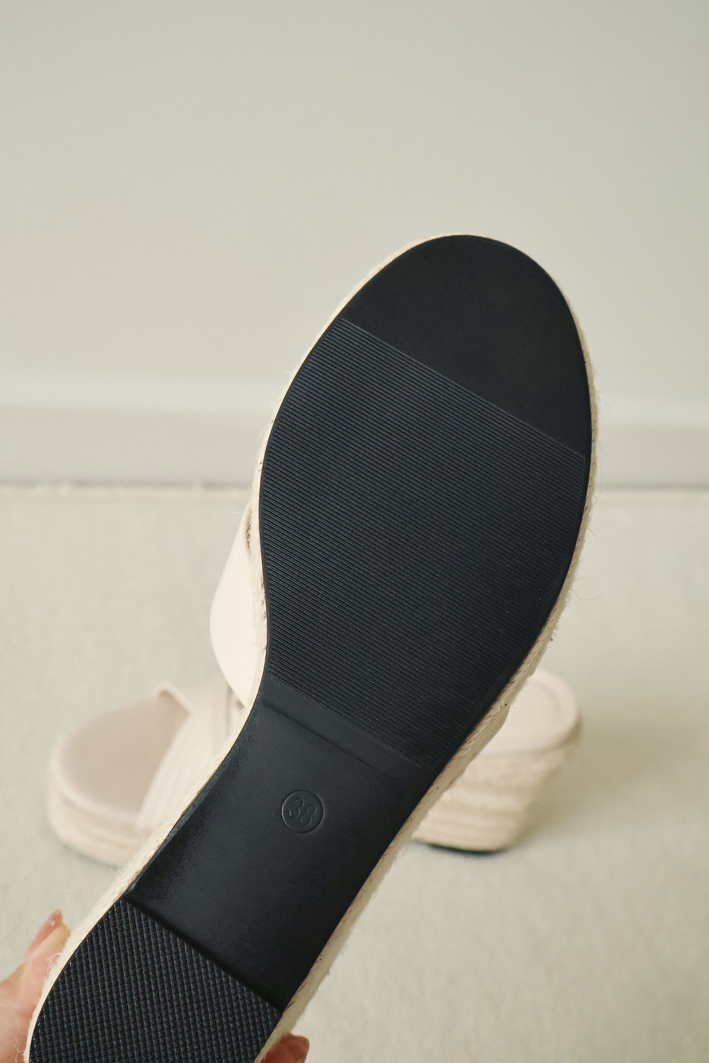 Havana Platform Wedges Sandals (Cream)