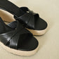 Havana Platform Wedges Sandals (Black)
