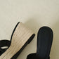 Havana Platform Wedges Sandals (Black)