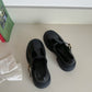 Oaklee Buckled Platform Loafers (Black / 40)