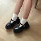 Oaklee Buckled Platform Loafers (Black / 40)