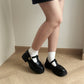 Oaklee Buckled Platform Loafers (Black / 40)