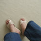 Havana Platform Wedges Sandals (Cream)