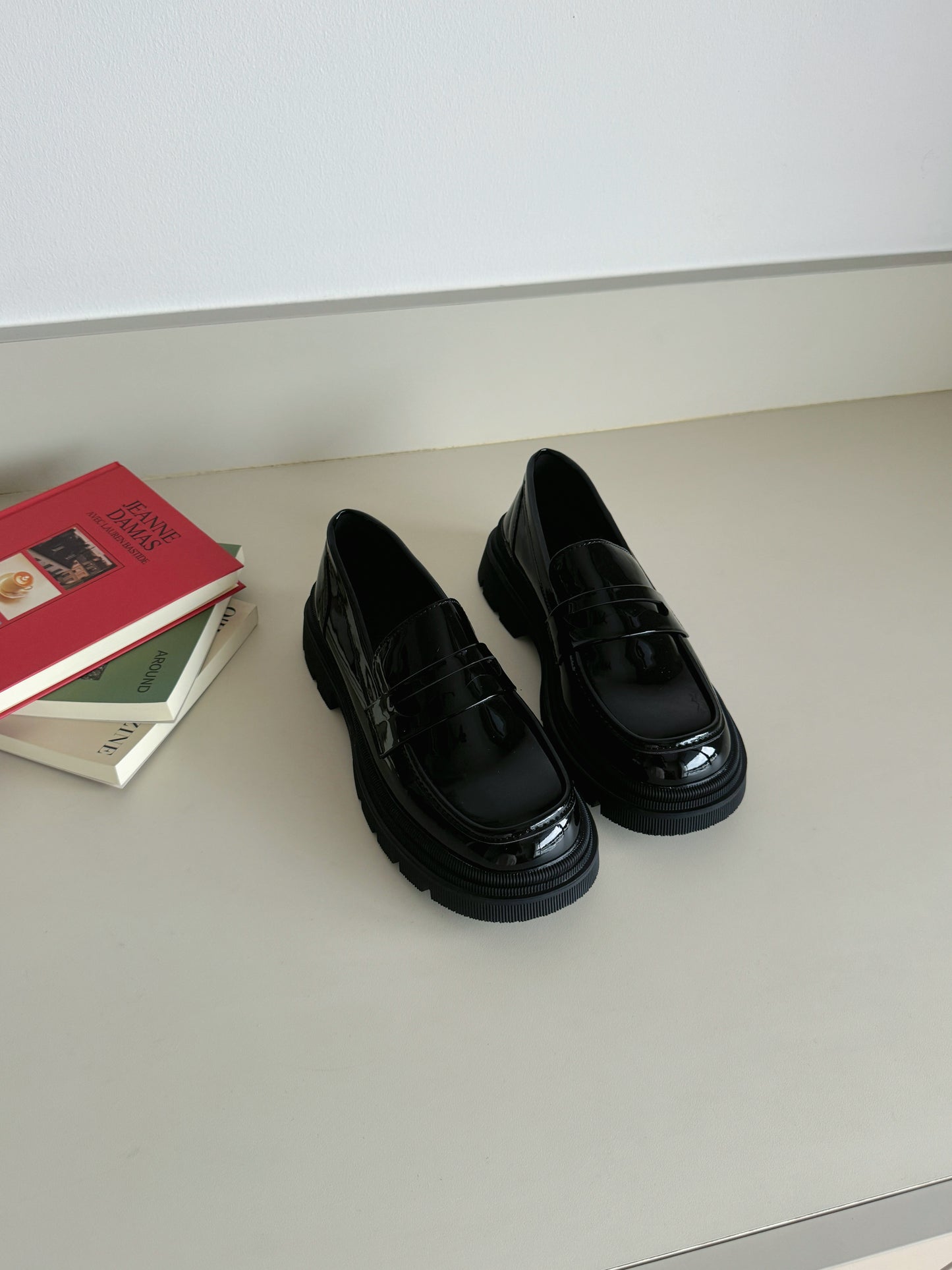 Jordyn City Style Platform Loafers (Patent)