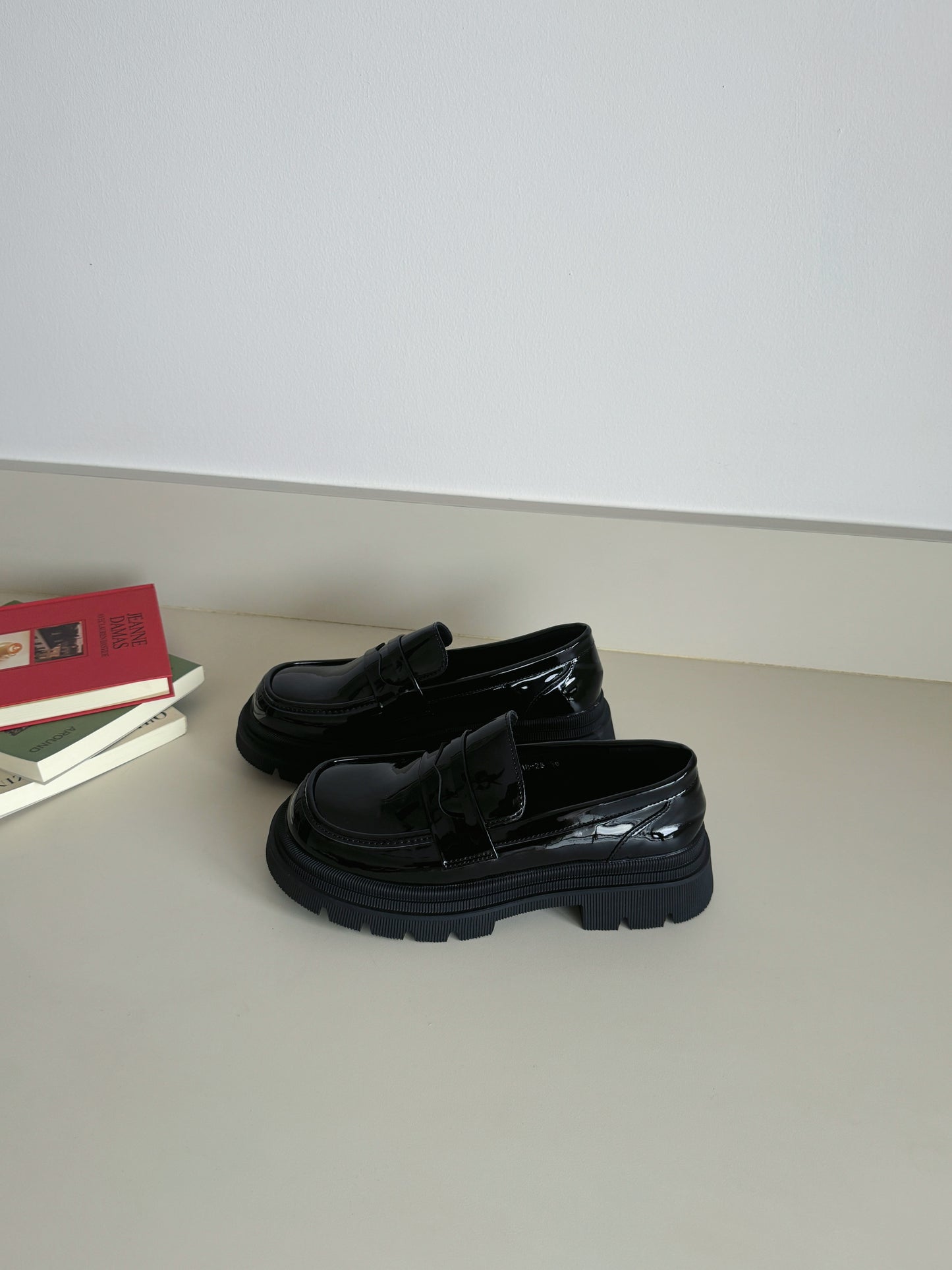 Jordyn City Style Platform Loafers (Patent)