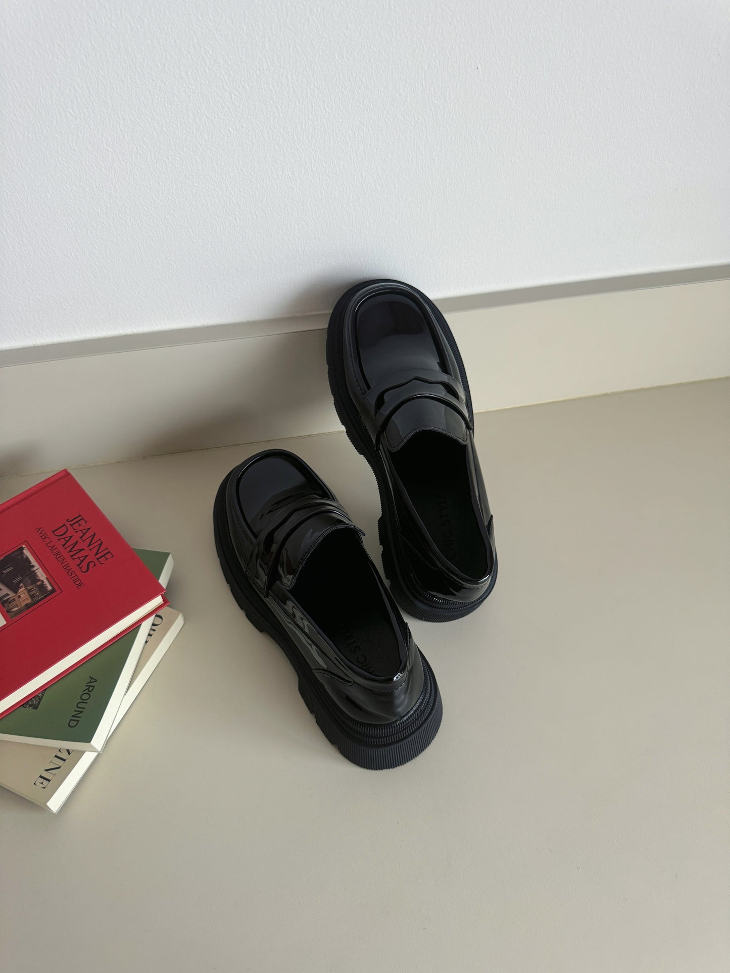 Jordyn City Style Platform Loafers (Patent)