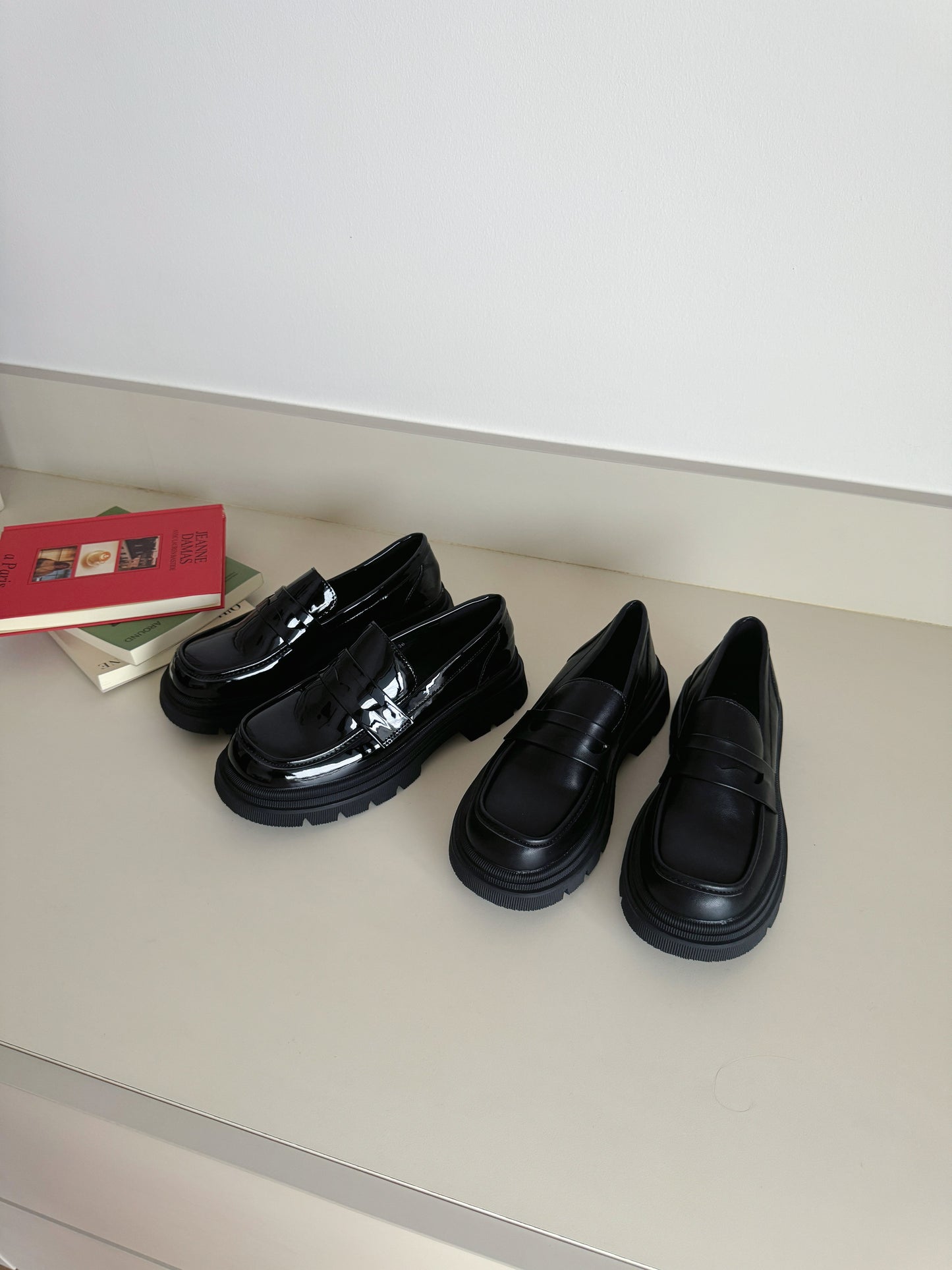 Jordyn City Style Platform Loafers (Patent)