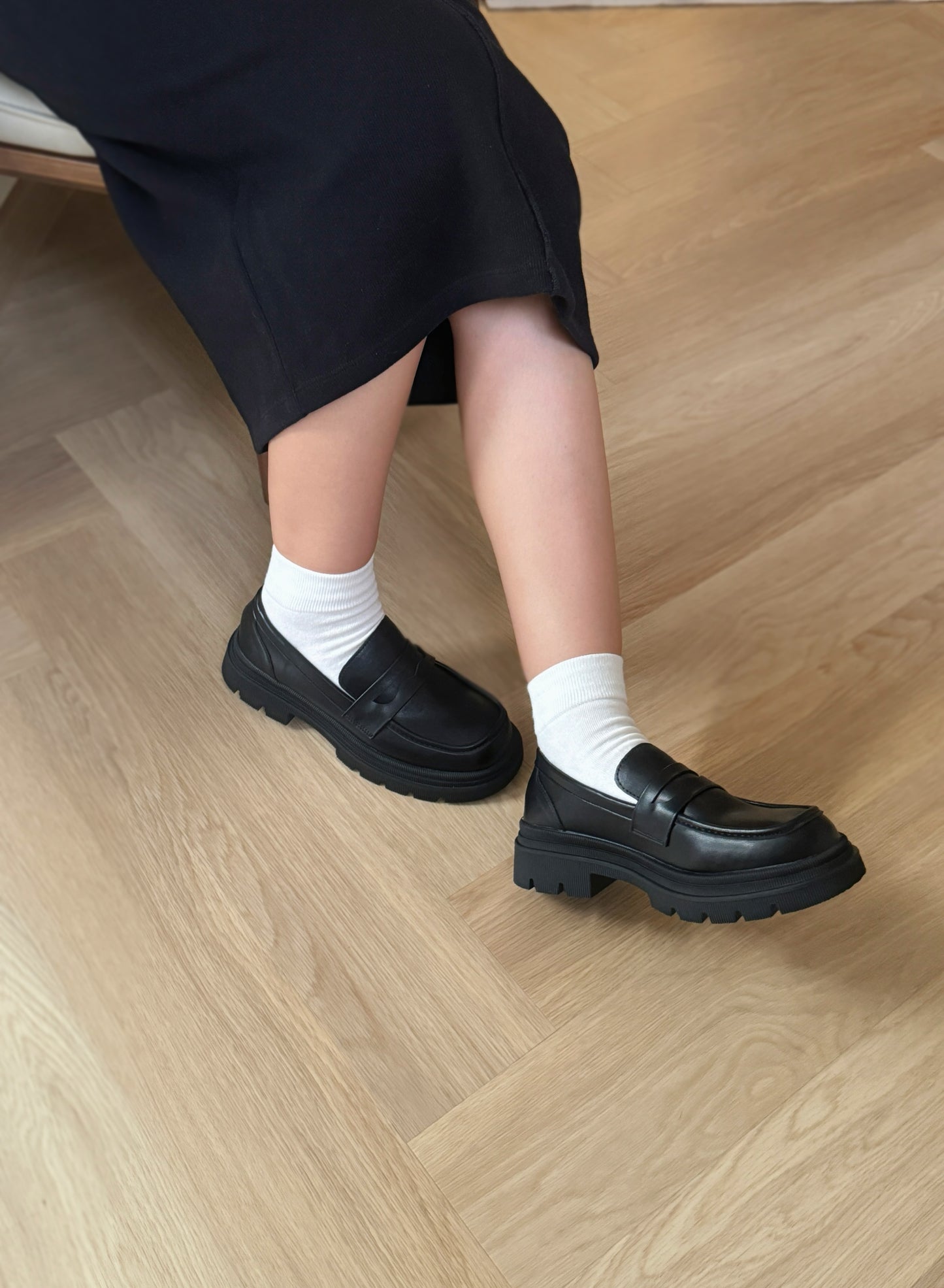 Jordyn City Style Platform Loafers (Matte / 40)